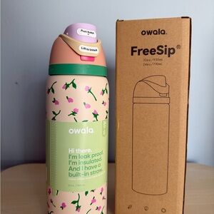 Owala Pink roses Water Bottle